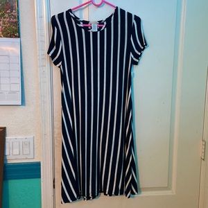 Flowy Striped Mini Dress